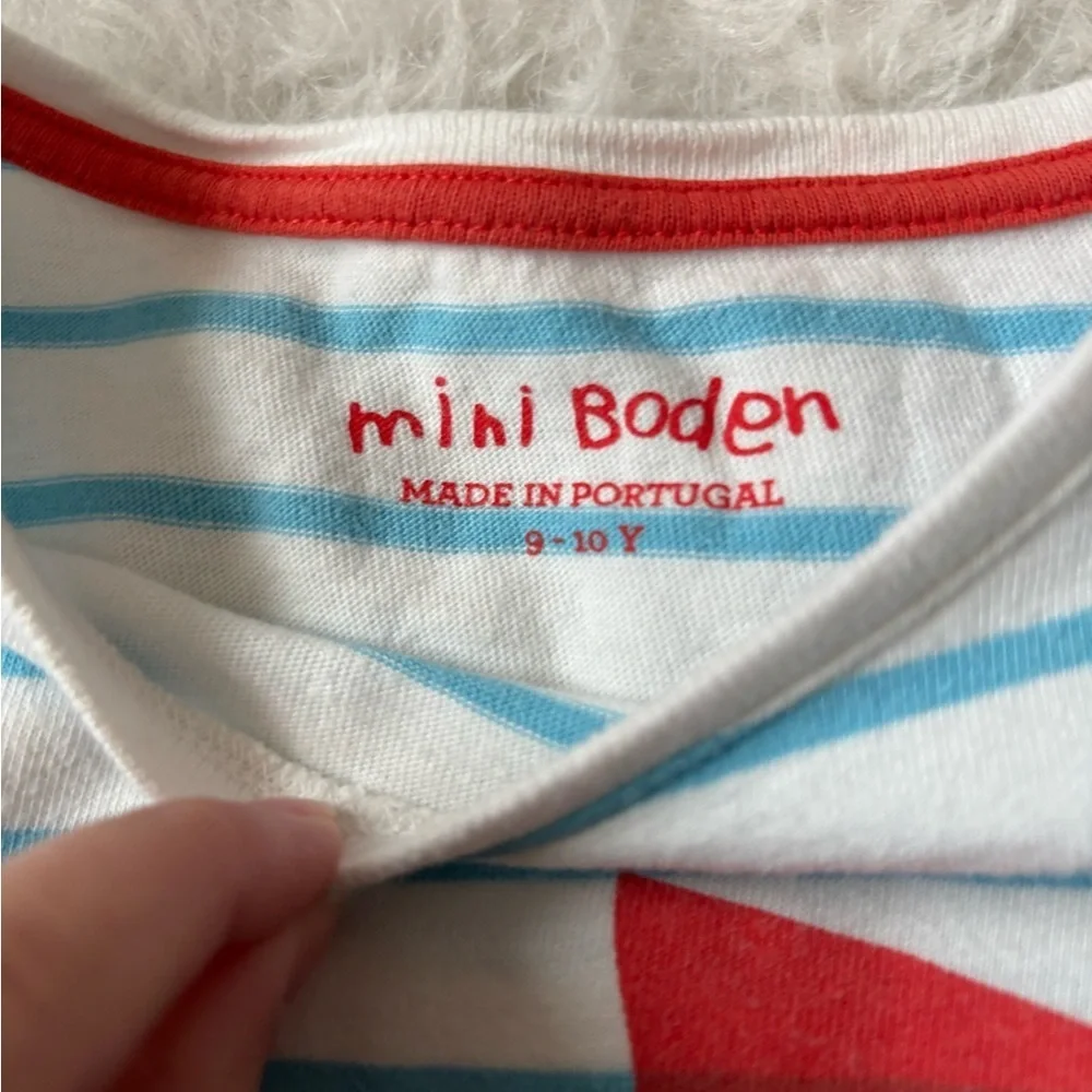 Mini Boden Girls Sweet Sailboat Tee